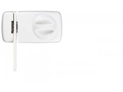 ABUS 7030 bílý bezpečnostní přídavný zámek se zajišťovacím okem a knoflíkem
