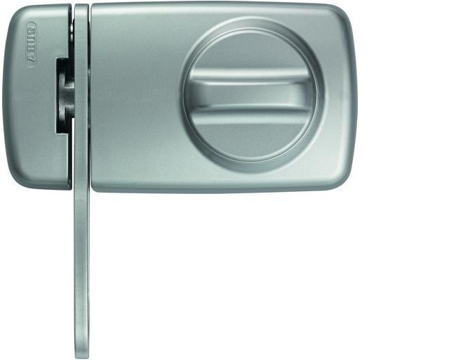 ABUS 2130 stříbrný bezpečnostní přídavný zámek se zajišťovacím okem a knoflíkem