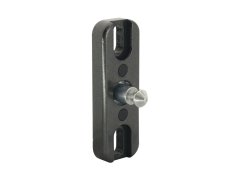 SOLO přední uzamykací díl pro posuvné dveře, ocel/plast černý