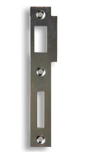 Zapadací plech rovný K 183 - pro zámek s roztečí 72mm - Zámky Zadlabávací zámky Protiplechy k zadlabávacím zámkům