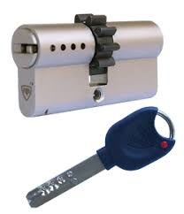 Bezpečnostní vložka RB - Lock Locxis 5 klíčů kolečko 10 zubů - Cylindrické vložky Oboustranné S ozubeným kolečkem