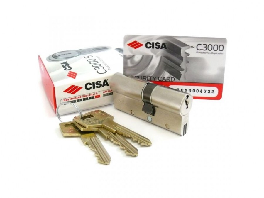 Bezpečnostní vložka CISA C3000 S - Cylindrické vložky Oboustranné VIP bezpečnostní třída 4+